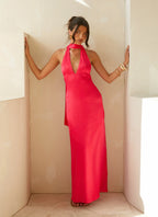 Women's Alicia Collection | Maxi Dress for Women with Adjustable Straps | Elegant Satin Evening Wear for Stunning Looks  0