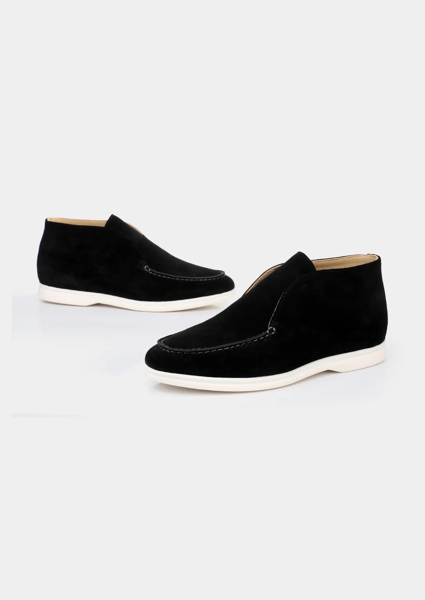 Women's Black Classic Suede City Loafers 1
