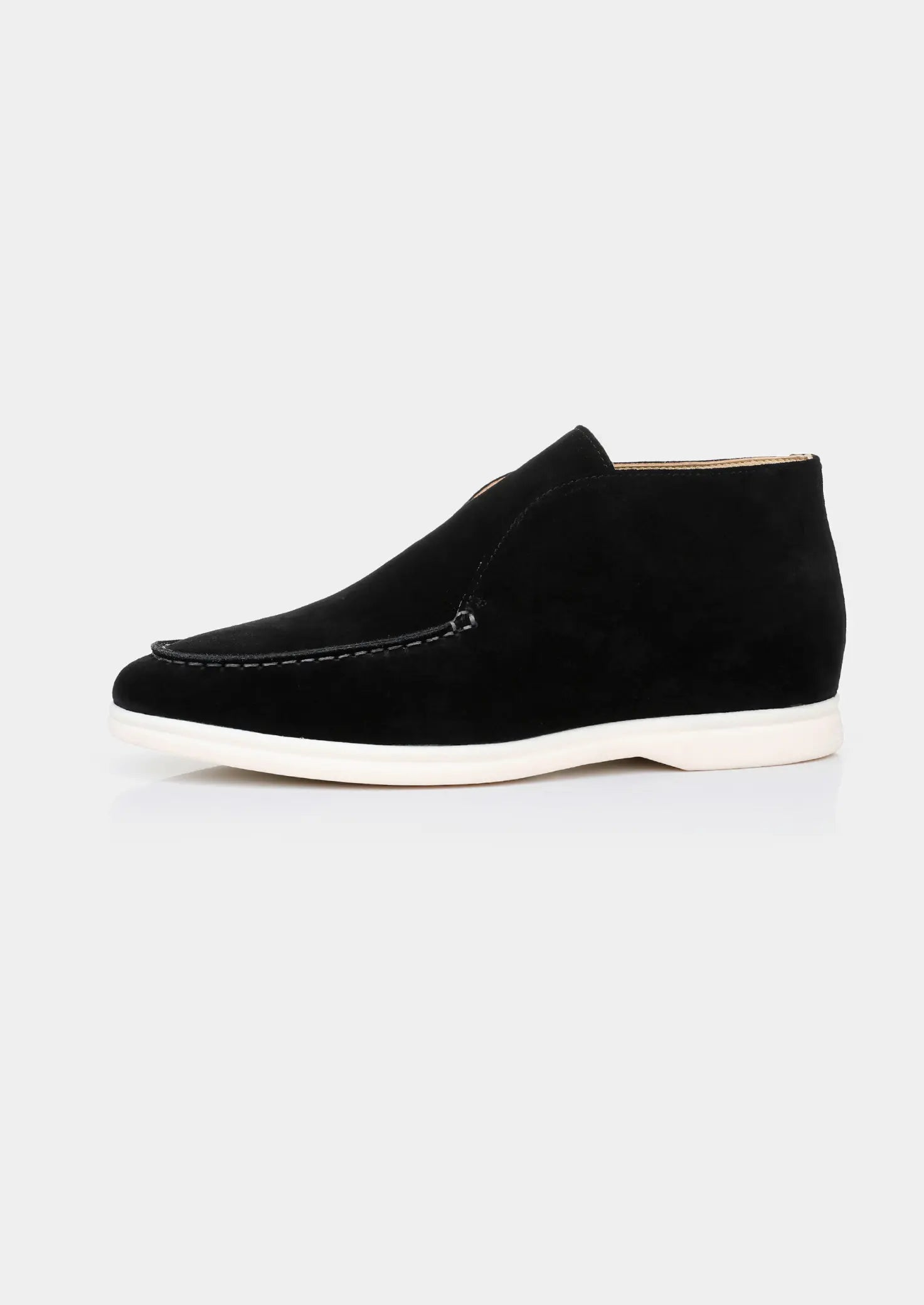 Women's Black Classic Suede City Loafers 2