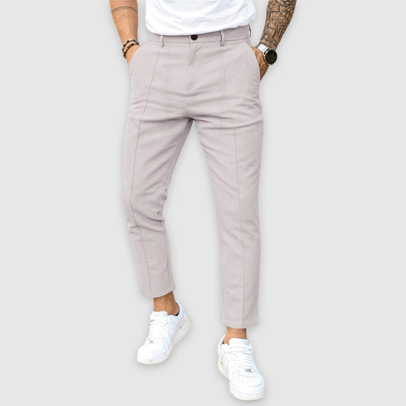 Women's Lorenzo Vitali Tailored Pants with Straight Fit | Fit: Slim fit with straight tapered leg 3