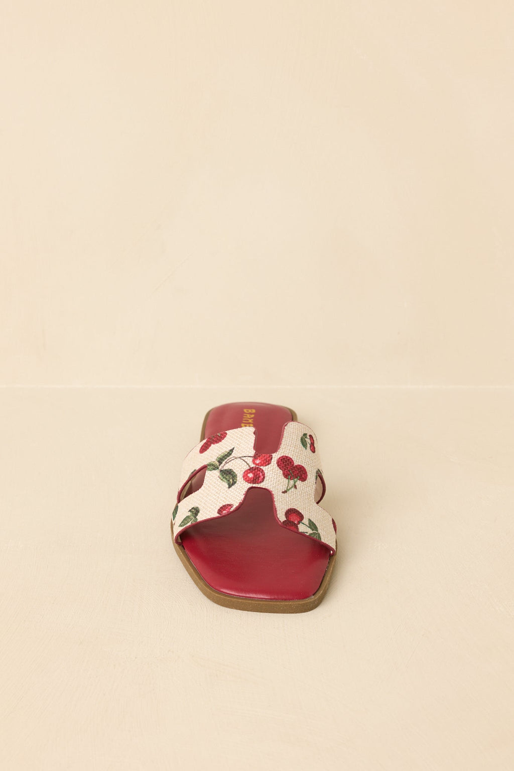 Women's Picked Fresh for You Red Multi Cherry Print Slide Sandals | All Man Made Materials 5