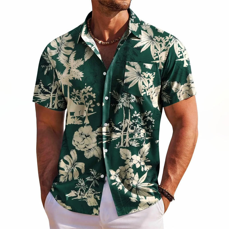 Women's Roberto Russo Hawaiian Button-Up Shirt | Sleeves: Short sleeves 3