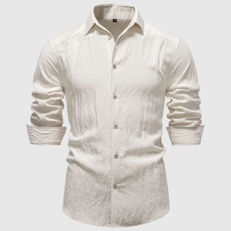 Women's Roberto Russo Long Sleeve Button Up Shirt | Collar: Turn-down collar 1