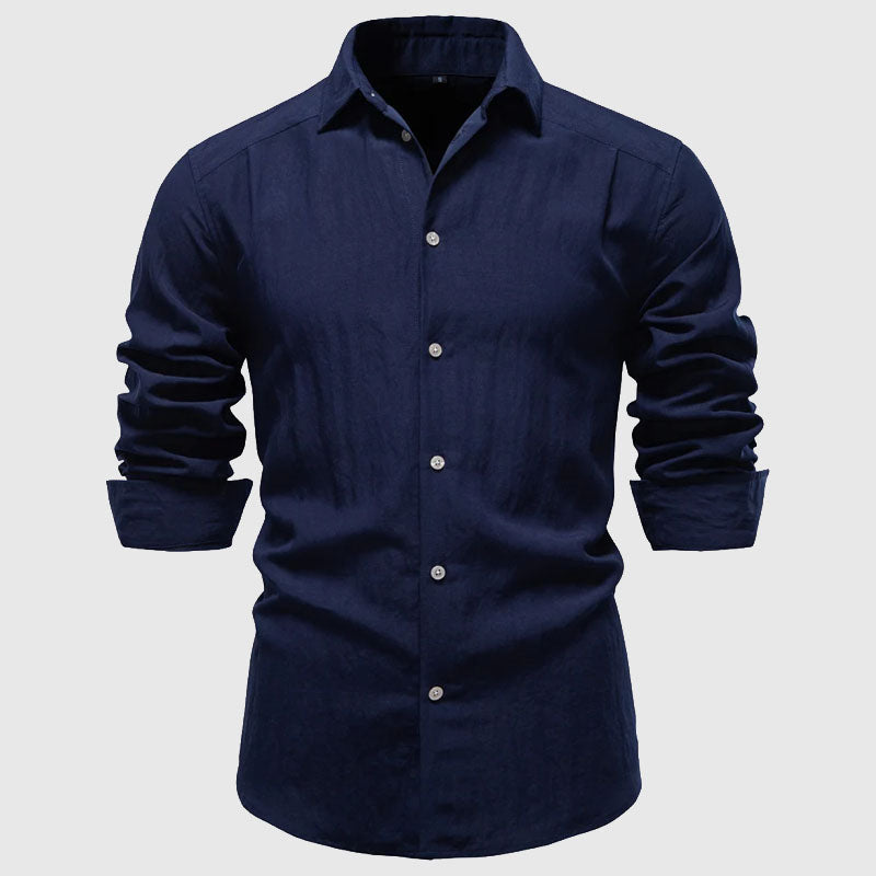 Women's Roberto Russo Long Sleeve Button Up Shirt | Collar: Turn-down collar 2