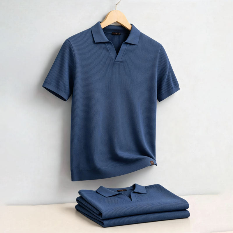 Women's Roberto Russo Polo Shirt with Open Collar | Neckline: Polo collar with open split neck 0