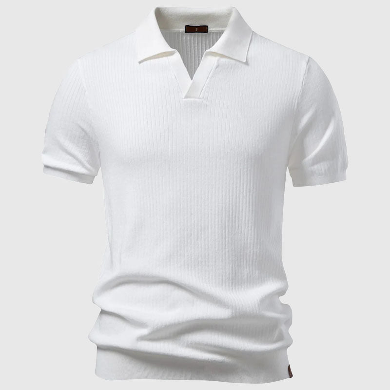 Women's Roberto Russo Polo Shirt with Open Collar | Neckline: Polo collar with open split neck 1