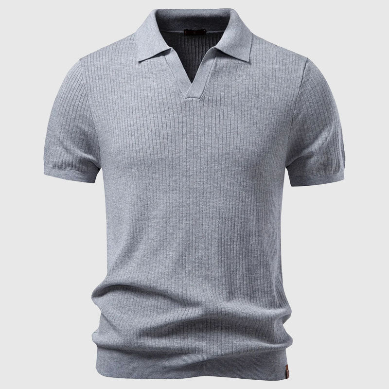 Women's Roberto Russo Polo Shirt with Open Collar | Neckline: Polo collar with open split neck 3