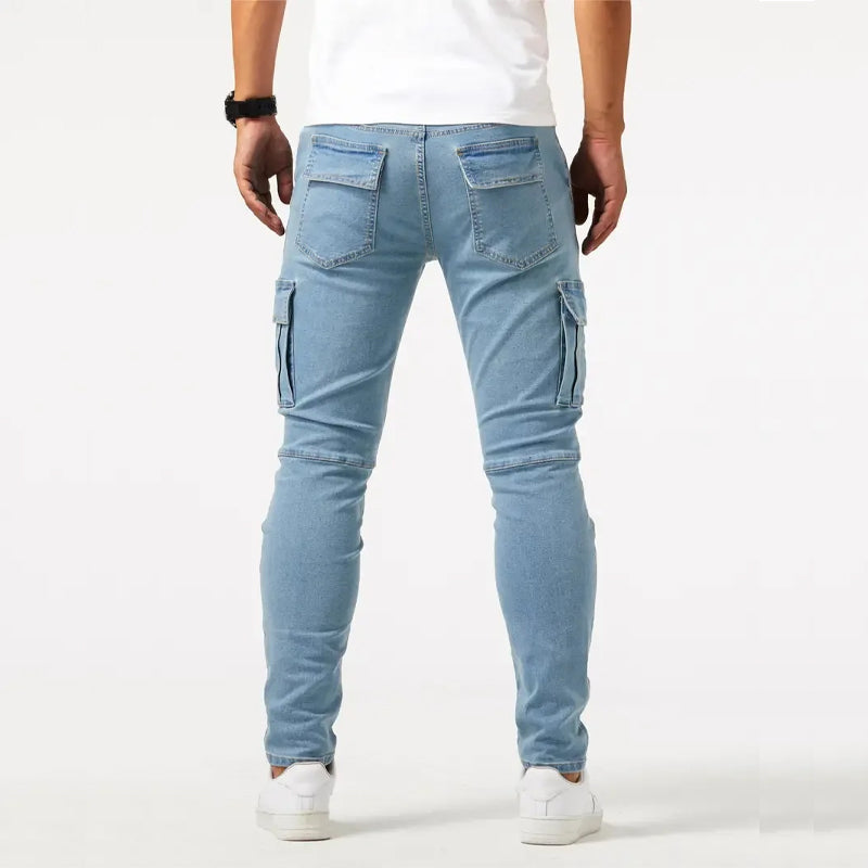 Women's Roberto Russo Slim Fit Cargo Jeans | Material: Denim 1