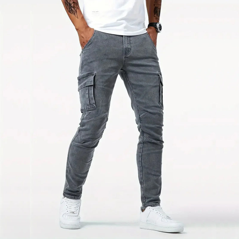 Women's Roberto Russo Slim Fit Cargo Jeans | Material: Denim 2