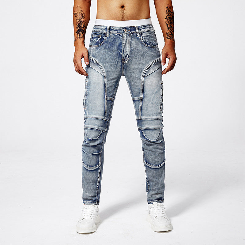 Women's Roberto Russo Stretch Biker-Style Jeans | Fit: Slim fit 4