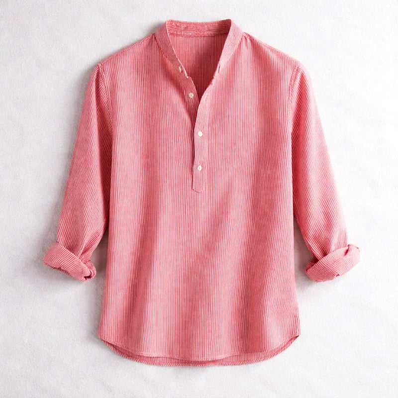 Women's Roberto Russo Striped Henley Shirt | Fit: Relaxed fit 1