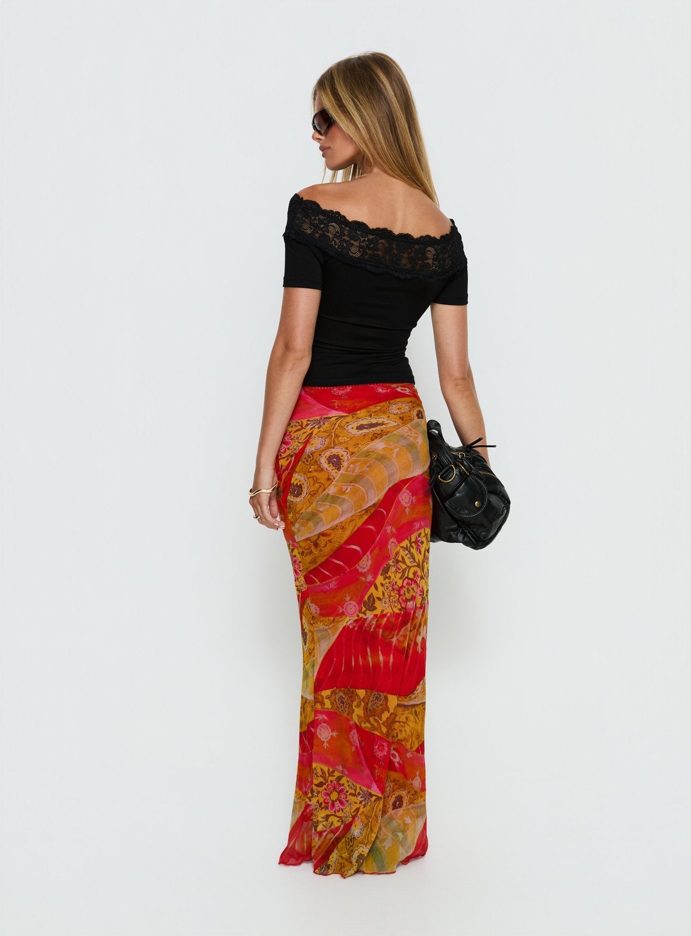 Women's Rowana Maxi Skirt Multi Paisley | Maxi skirt in paisley print with mid-rise fit 4