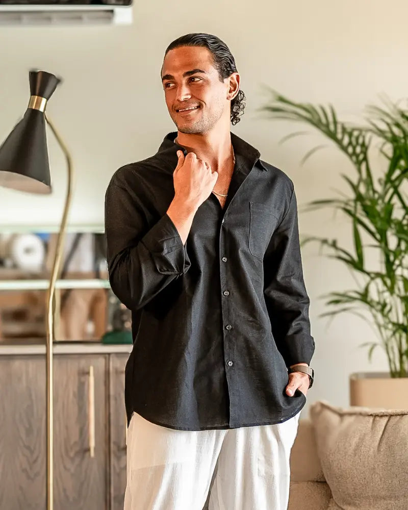 Women's The Monochrome Set | Capetown Linen Shirt: A classic button-down silhou 1