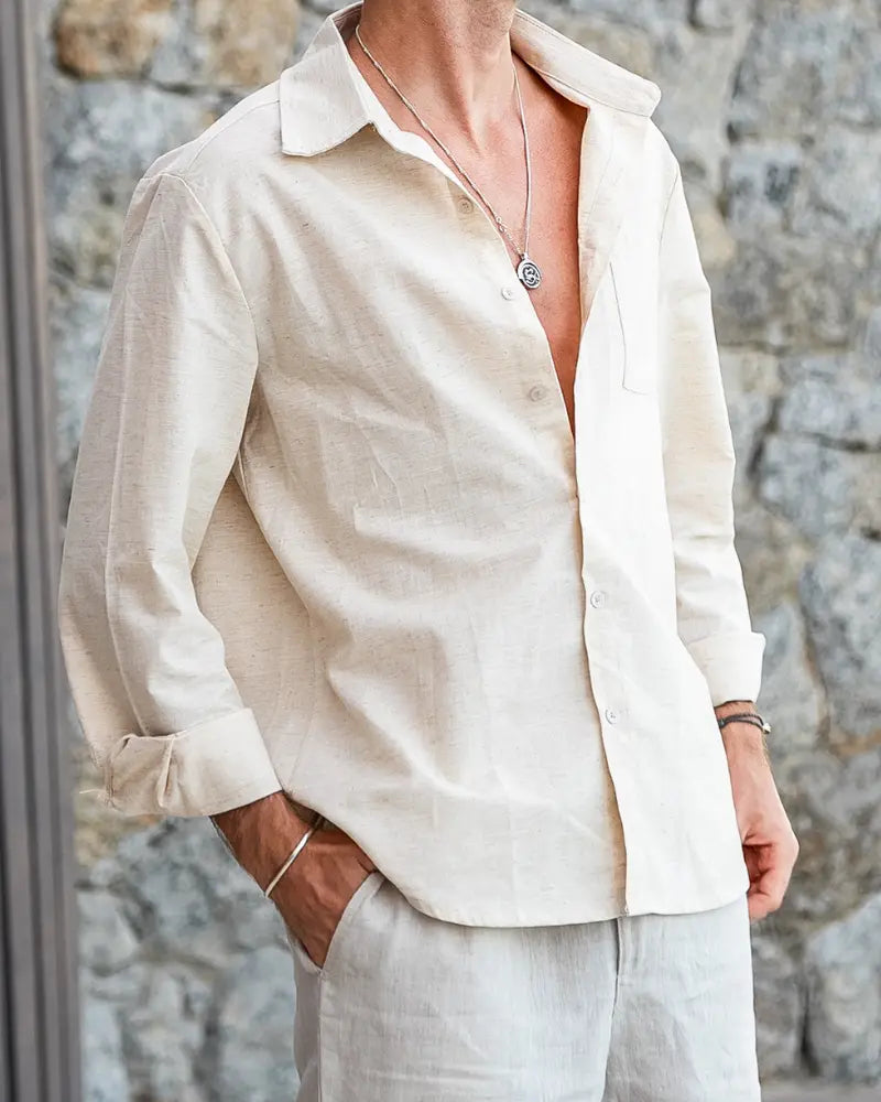 Women's The Monochrome Set | Capetown Linen Shirt: A classic button-down silhou 5